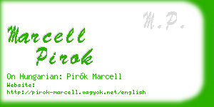 marcell pirok business card